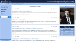 Desktop Screenshot of earchiv.cz