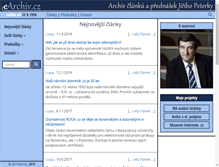 Tablet Screenshot of earchiv.cz